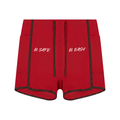 Women's High Rise Color Block Yoga Shorts