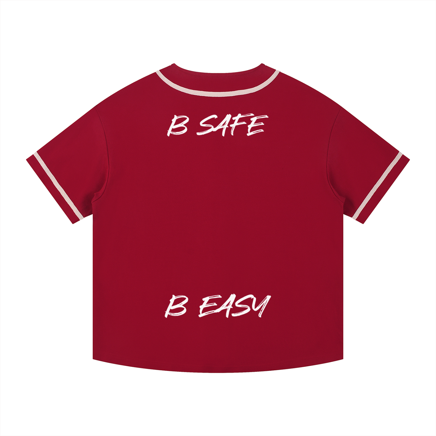 Contrast Piped Button-Up Jersey