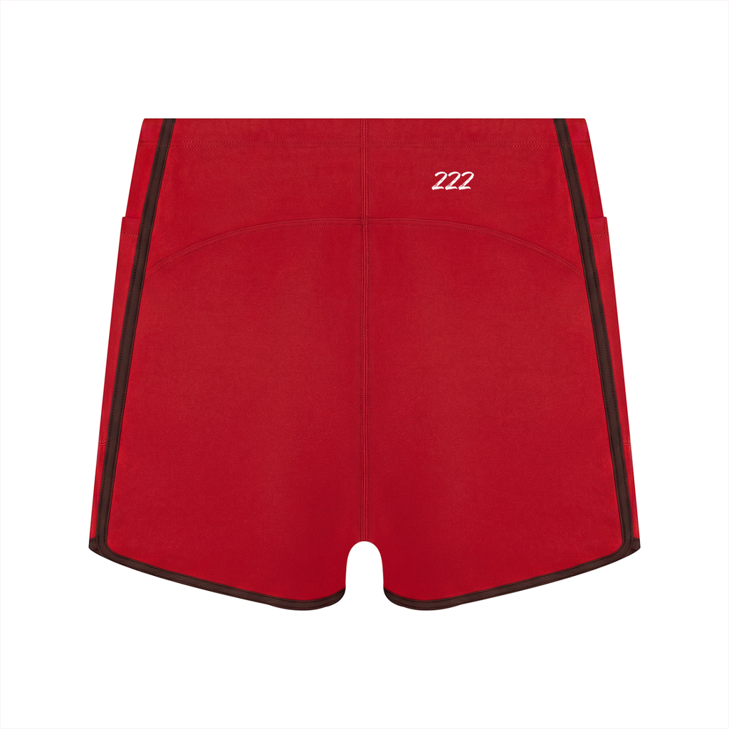 Women's High Rise Color Block Yoga Shorts