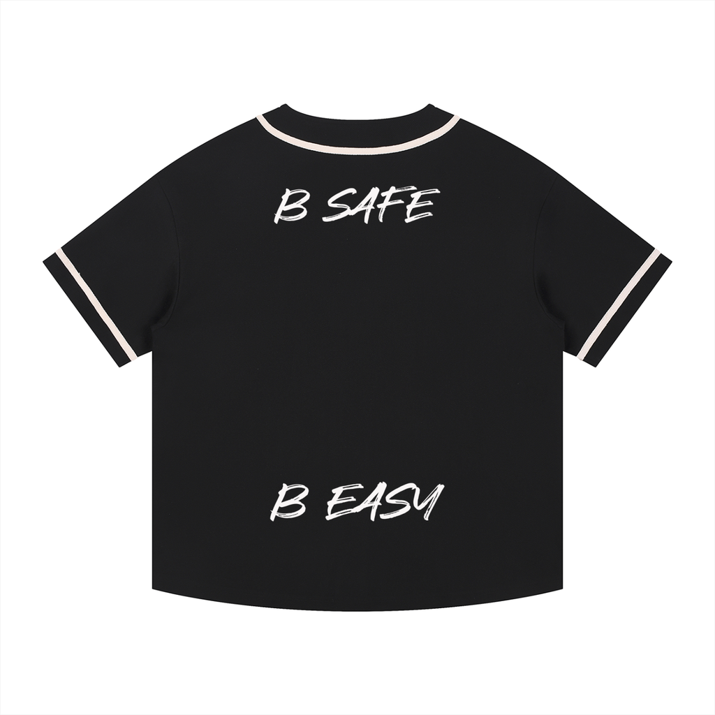 Contrast Piped Button-Up Jersey