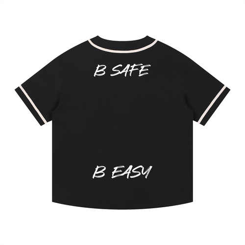 Contrast Piped Button-Up Jersey