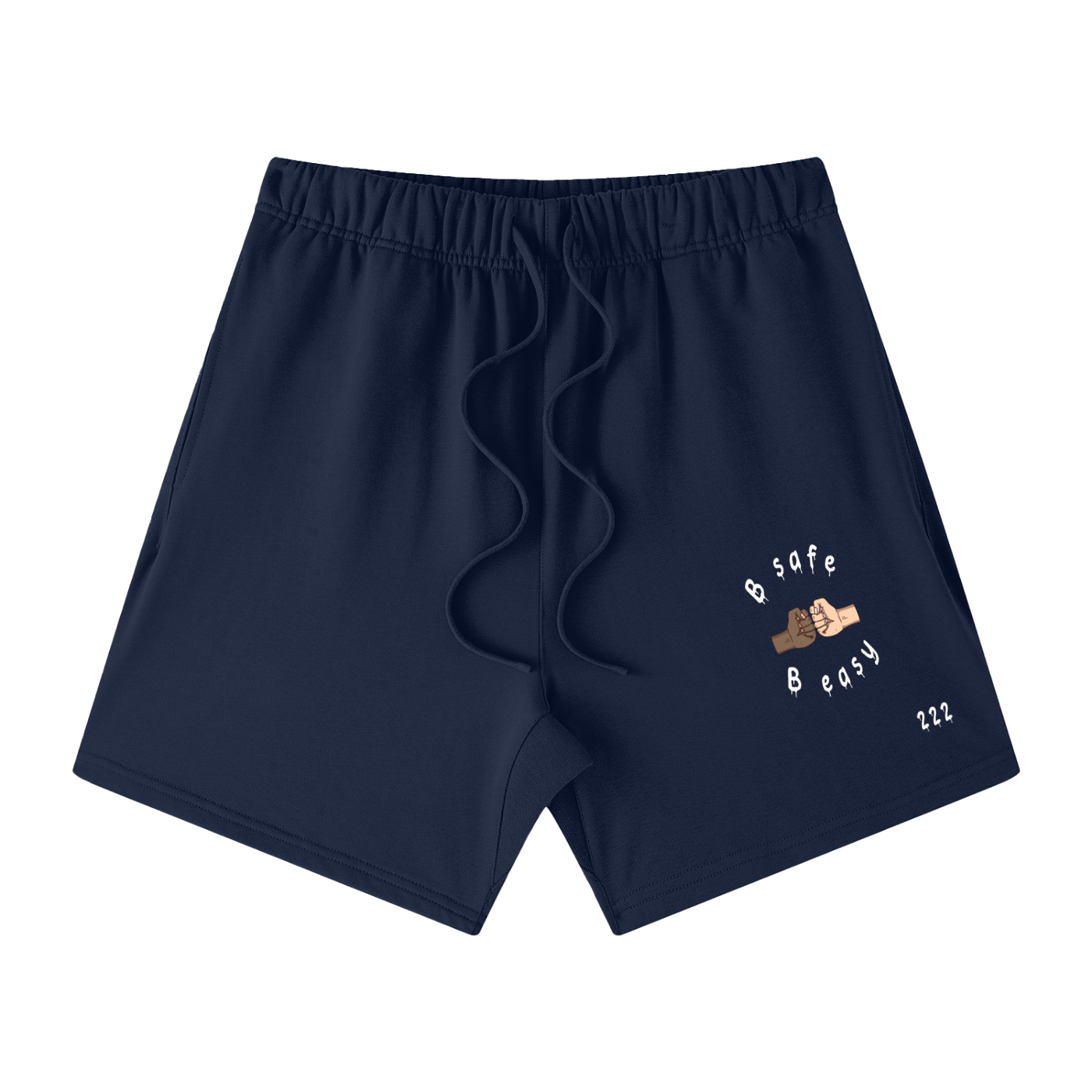 Unisex Earth Tone Loose Fit Cotton Shorts