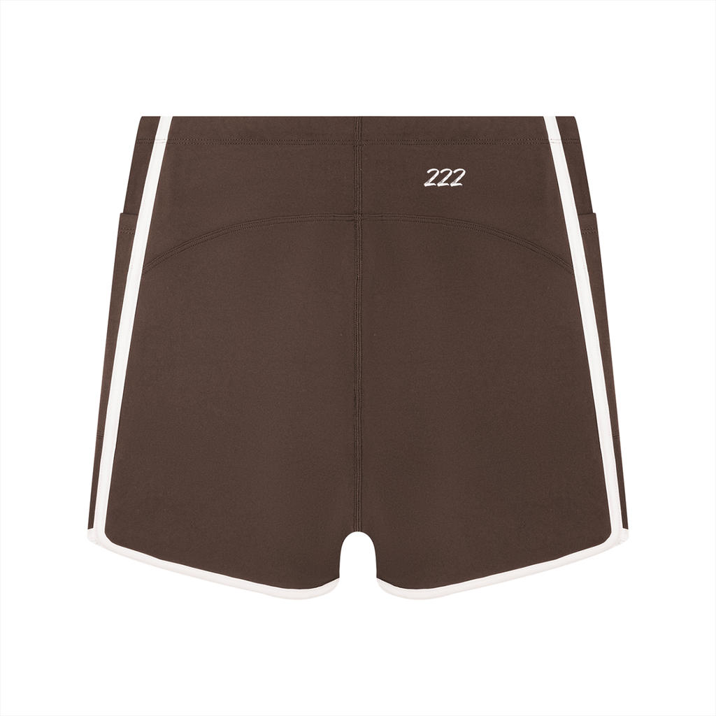 Women's High Rise Color Block Yoga Shorts