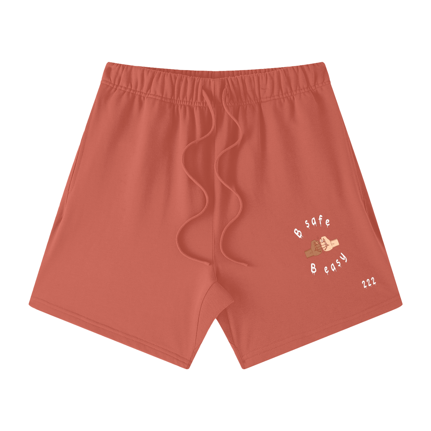 Unisex Earth Tone Loose Fit Cotton Shorts