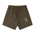 Unisex Earth Tone Loose Fit Cotton Shorts