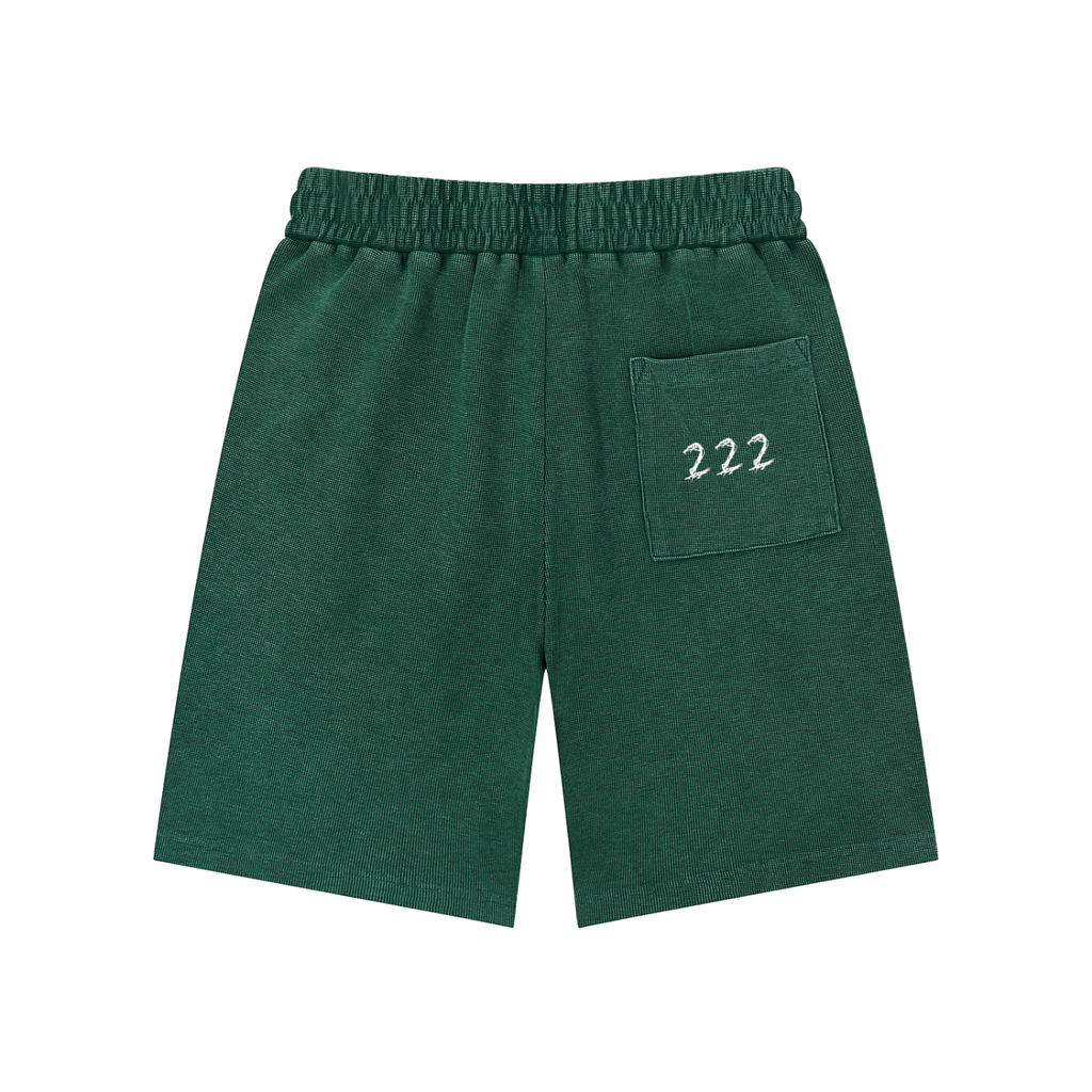 Mineral Wash Waffle Knit Shorts