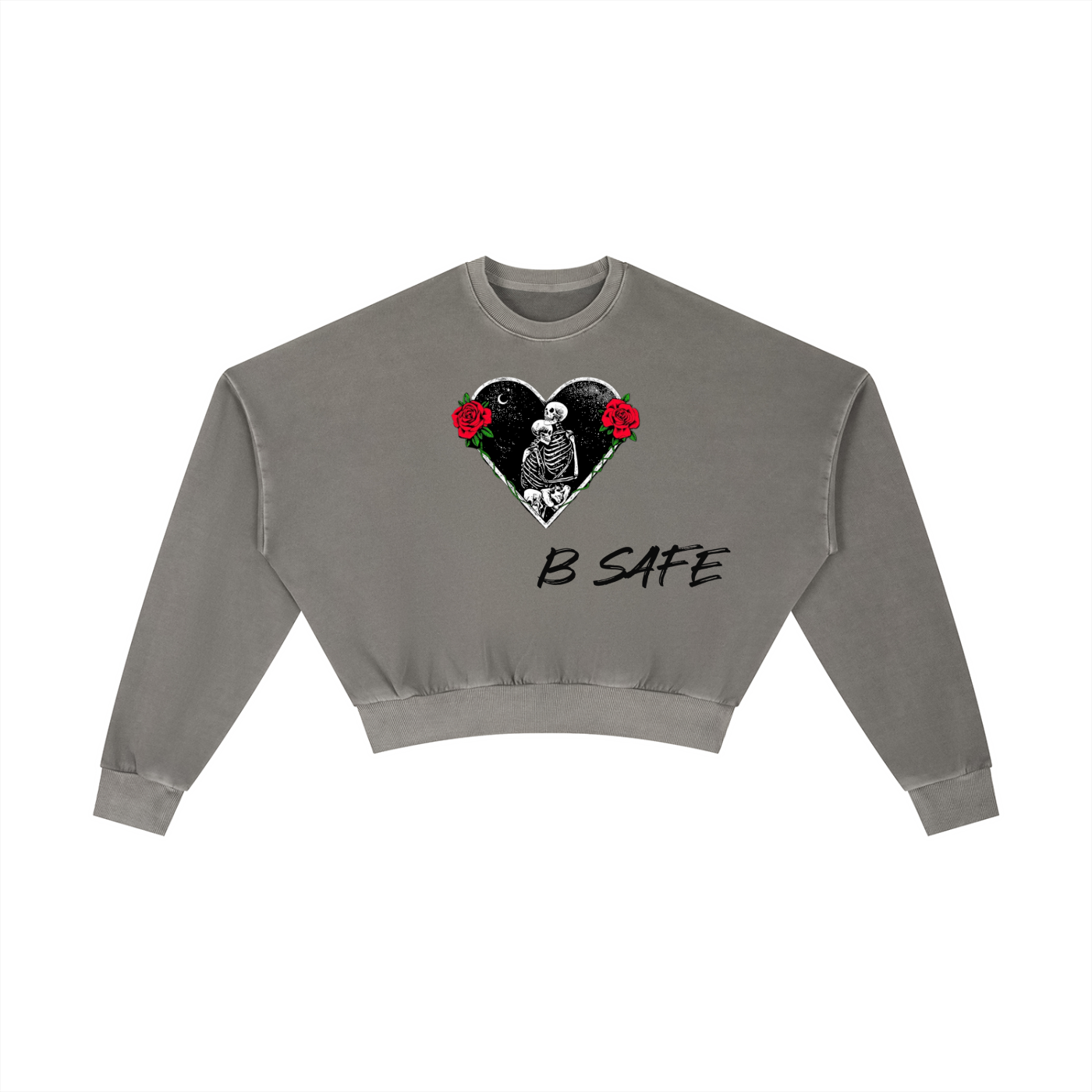 Vintage Washed Cropped Sweatshirt