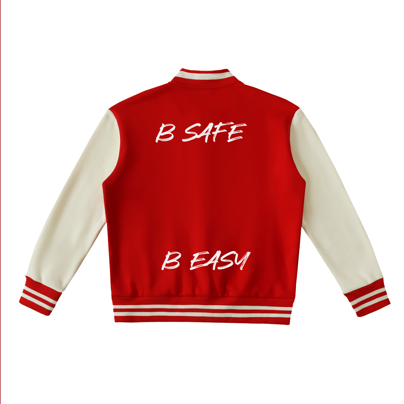 Two-Tone Fleeced Varsity Jacket