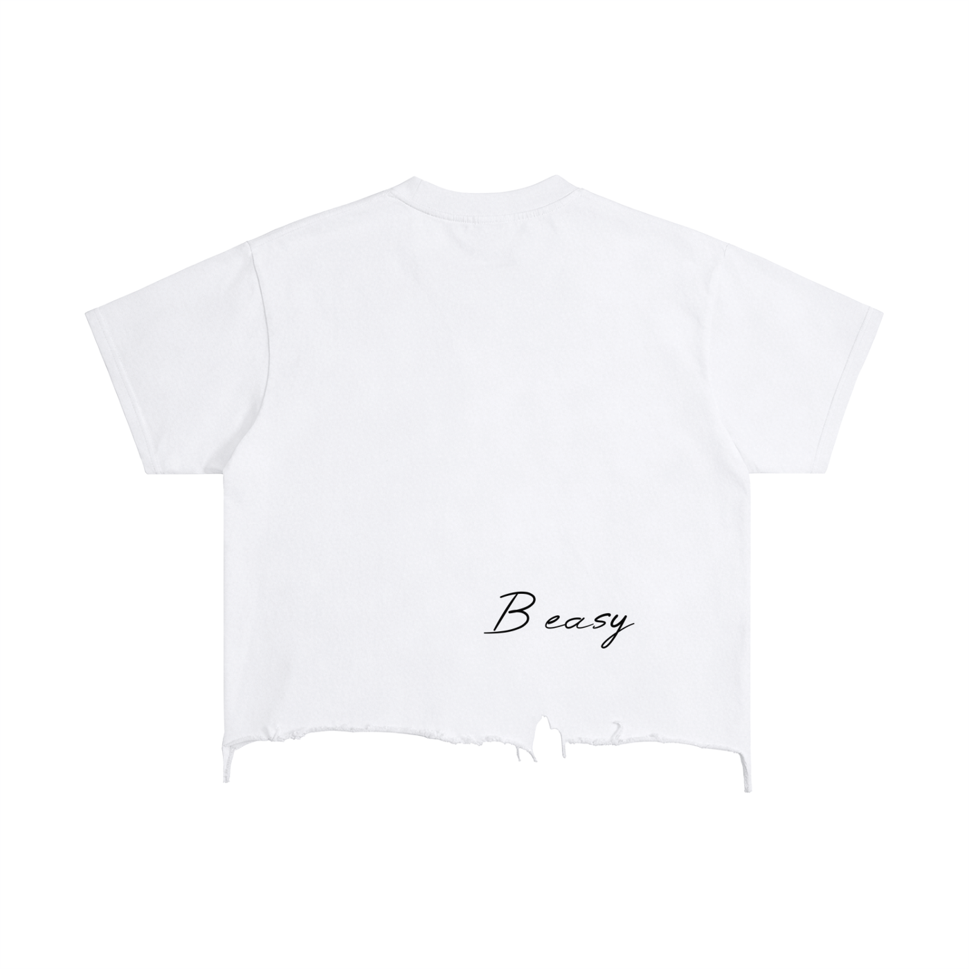 Vintage Wash Boxy Distressed Hem T-Shirt