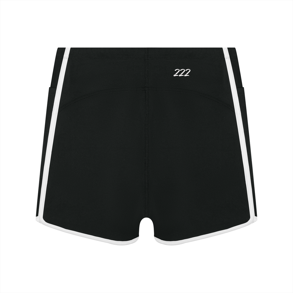Women's High Rise Color Block Yoga Shorts