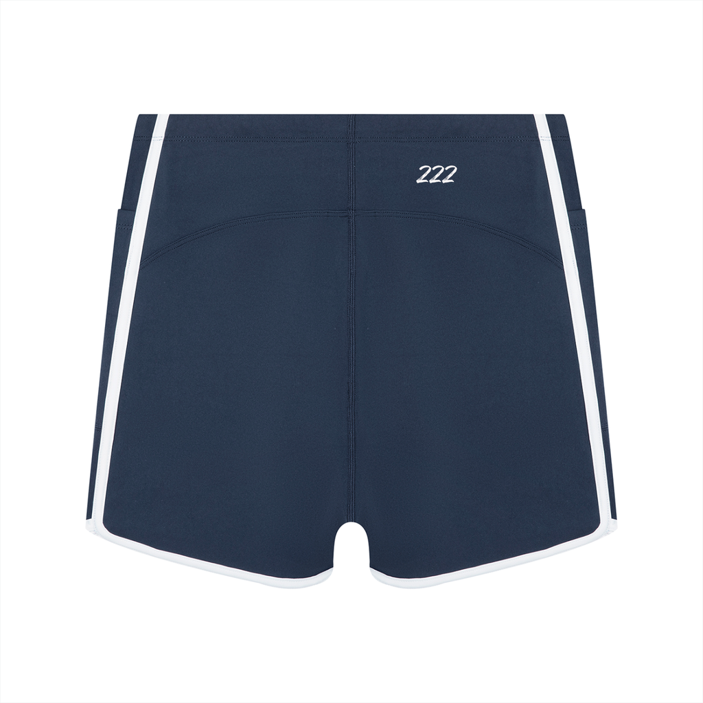 Women's High Rise Color Block Yoga Shorts